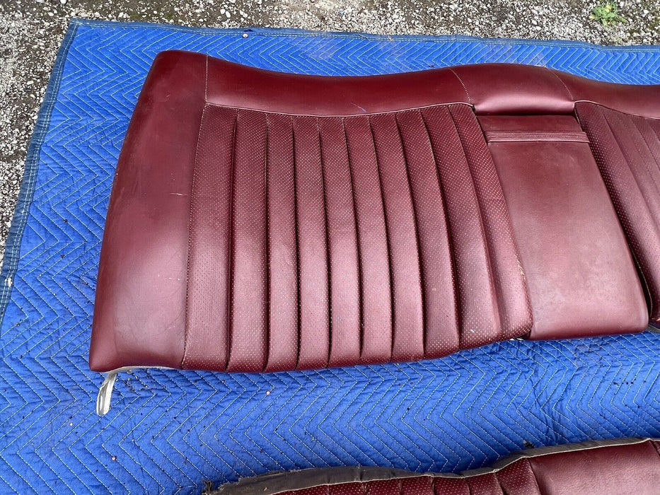 1979-1985 Mercedes 300SD W126 Maroon Leather Rear Seat 1269200750 OEM#319EM