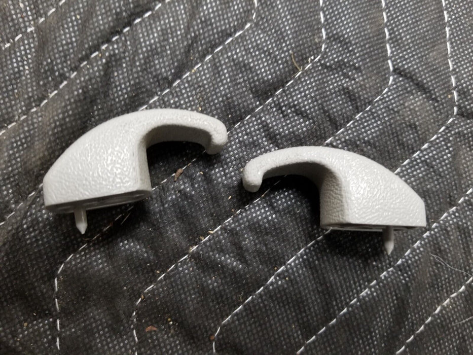 1988-1994 Chevy C/K 1500 Ext Cab Pair Coat Hooks OEM Light Gray 15647936 #303AN