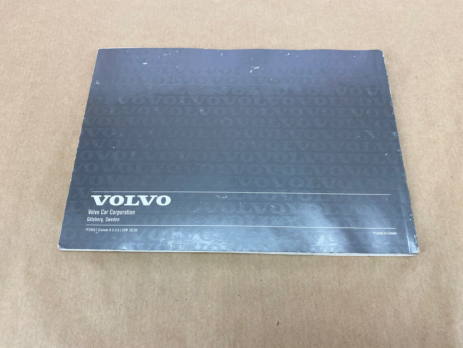 1990 Volvo 240 242 244 245 Owners Manual Book Booklet OEM #2505E