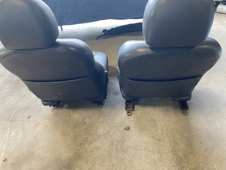 2001-2004 Chrysler 300M RH & LH Front Black Leather Power Bucket Seats OEM #56MC