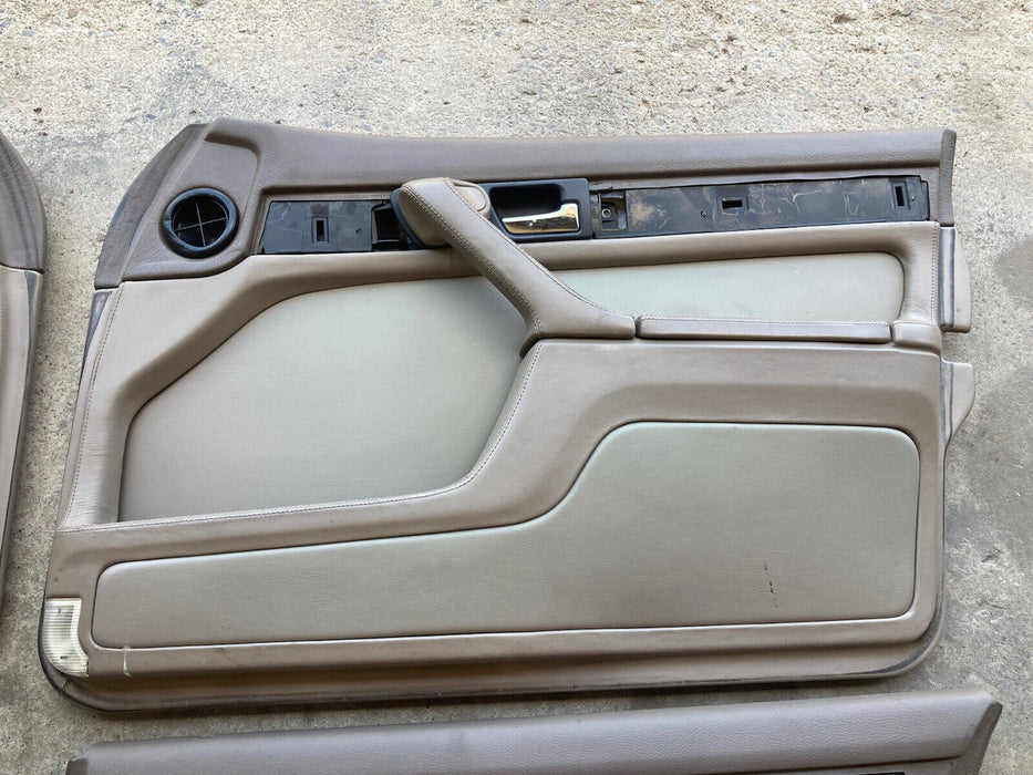 1986-1994 BMW 7 Series E32 Door Cards Tan Set Of 4 Panels Interior OEM #1044M