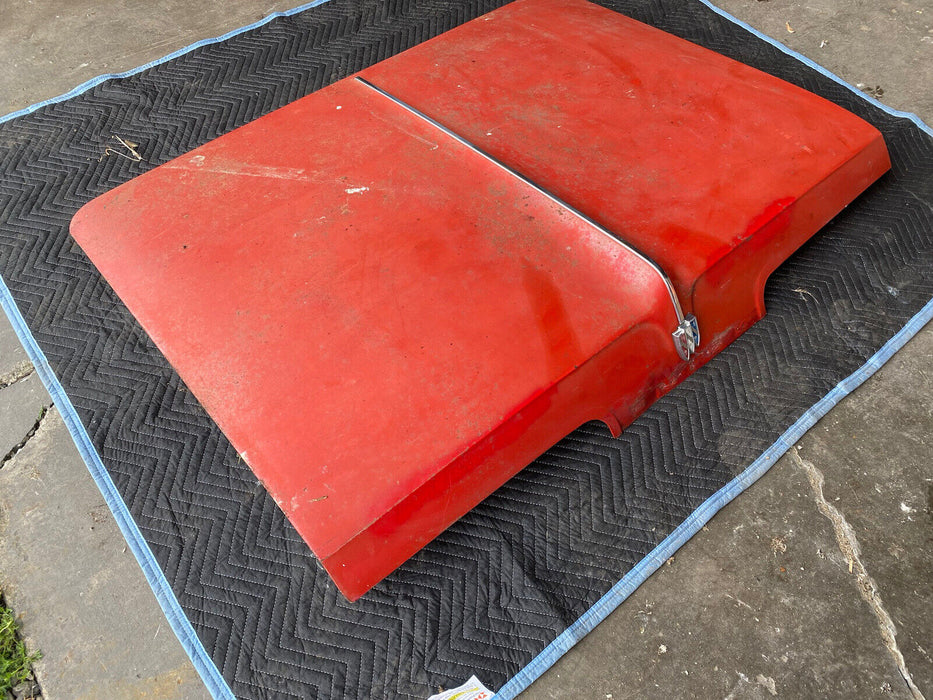 1961-1964 Buick Electra 225 Rear Deck Lid Trunk Panel Red w/Trim OEM #2958E