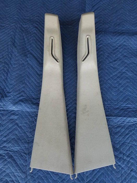 1992-1997 Volvo 850 850R Sedan B Pillar Trim Tan Left & Right Center OEM #2774E