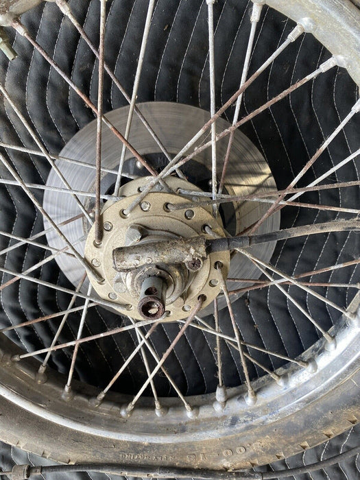 1974 Honda CB360 CB360T Front Wheel Brake Disc Spoked Speedo Motorcycle #3007E