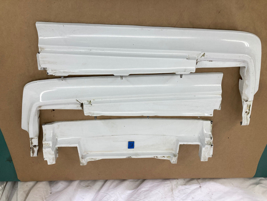 1976-1979 Cadillac Seville Rear Bumper Filler Molding Trim Set Of 3 OEM #1879M