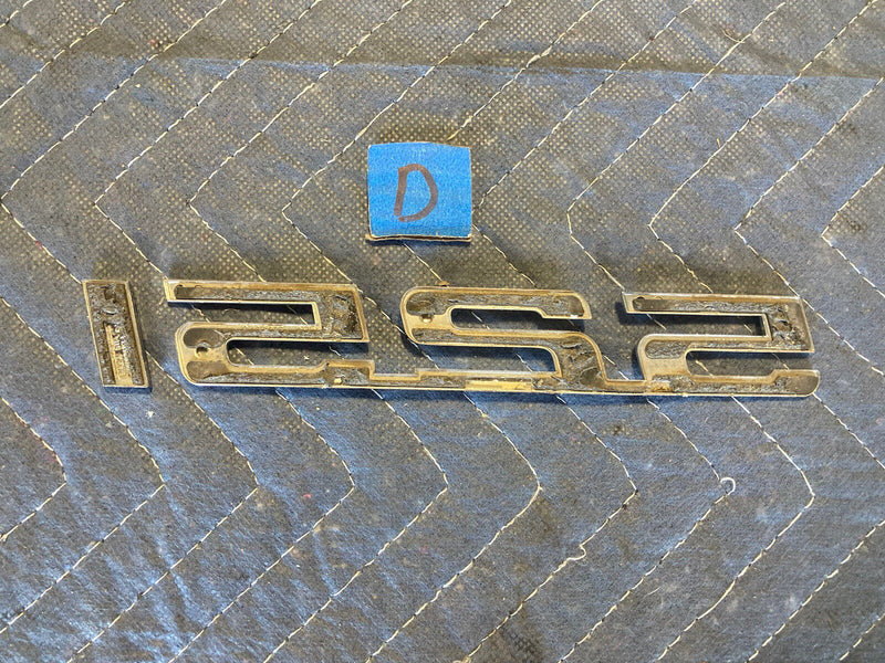 1988-1996 BMW E34 5 Series 525i Chrome Emblem Factory Numbers OEM #2026M