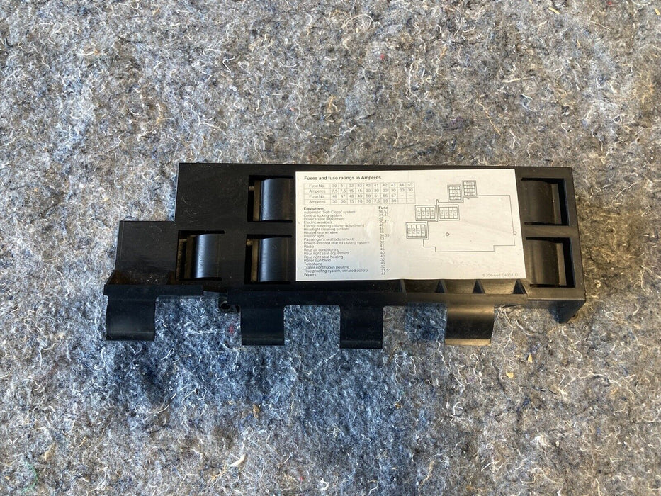 1986-94 BMW 7 Series E32 740il Rear Fuse Box Cover Under Seat 8356448 OEM #1096M