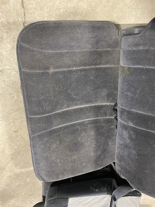 2001-2004 Dodge Dakota Crew Cab Dark Gray Cloth Rear Seat Set OEM 60/40 #2471E