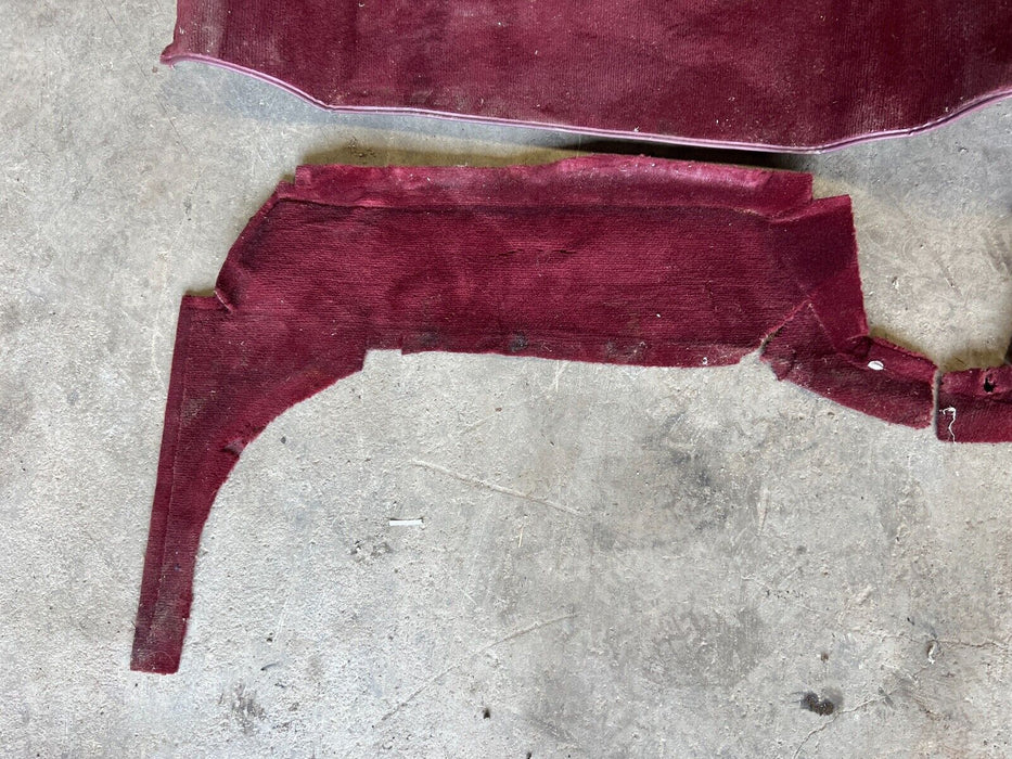 1979-85 Mercedes 300SD W126 Maroon Interior Molded Carpet Full Set OEM #440EM