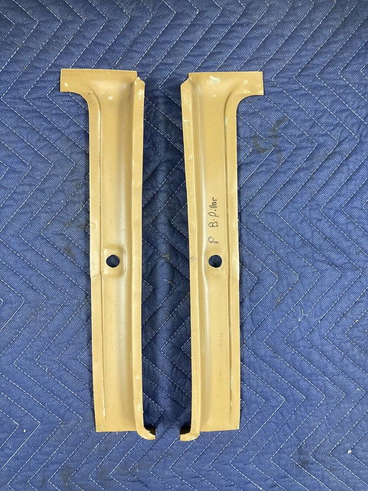 1975-1985 Volvo 242 240 244 B Pillar Trim Tan Pair Left Right LH RH #1664M