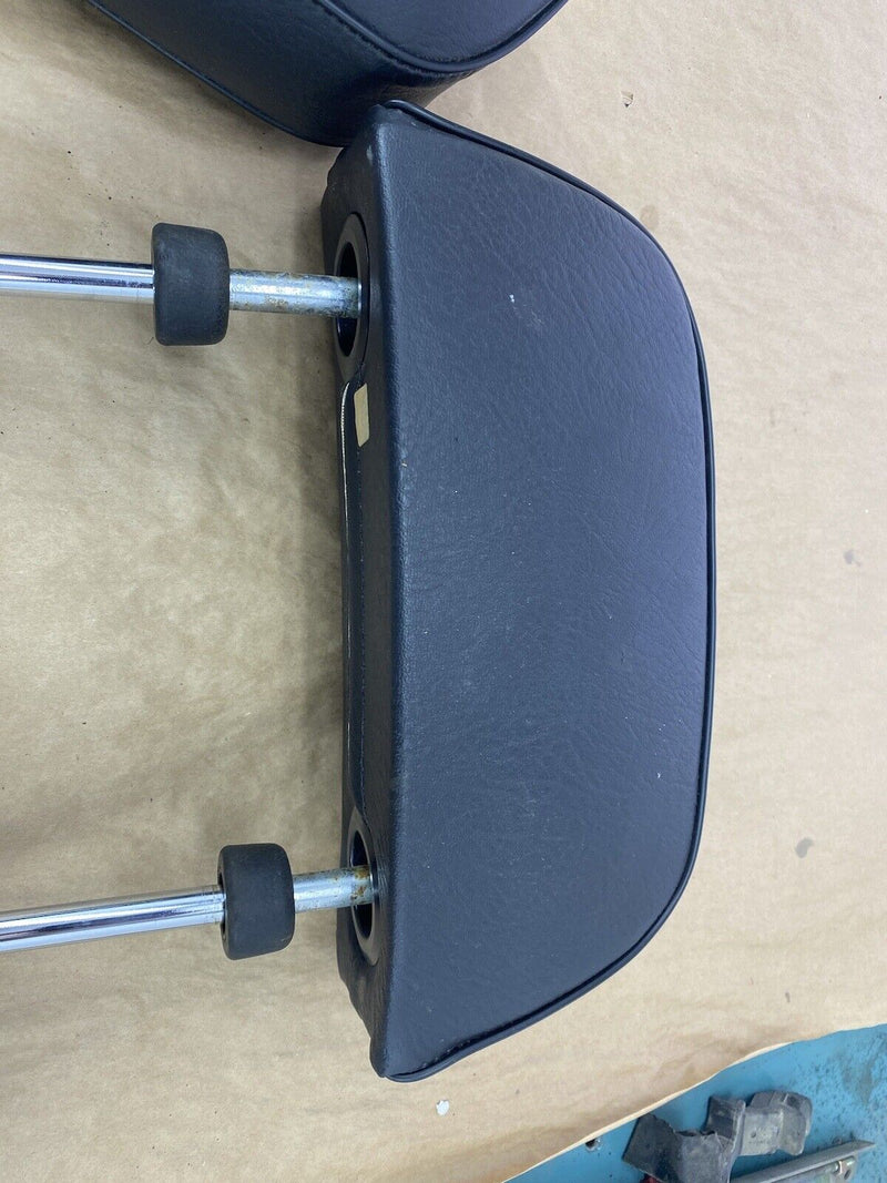 Volvo 1800 P1800 121 122 142 144 145 Front Seat Headrests Pair Black OEM #2476E