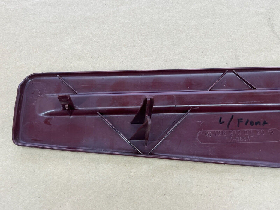 1979-1985 Mercedes 300SD W126 Driver Maroon Seat Track Trim 1269190720 OEM#266EM