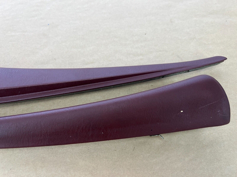 1979-1985 Mercedes 300SD W126 Set of Front Rear L + R Maroon Door Trim OEM#275EM