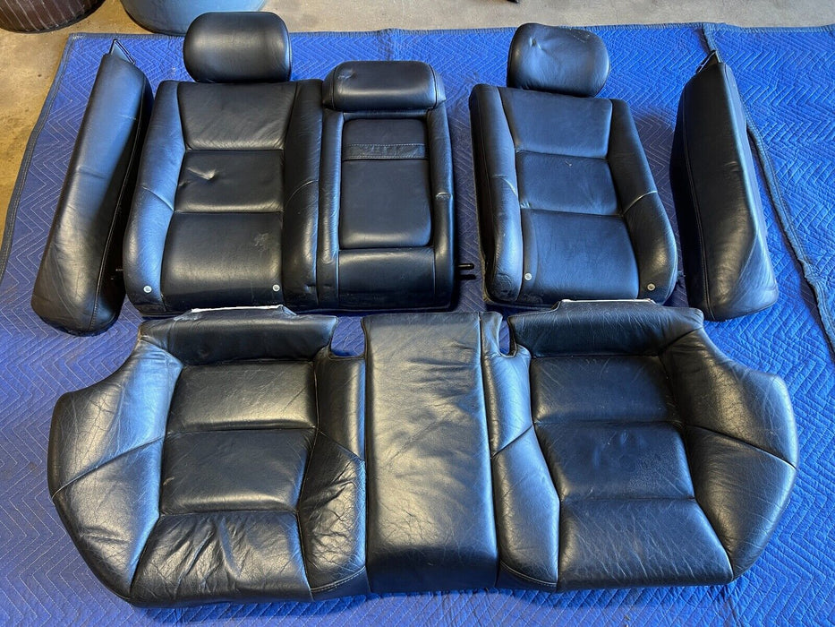 2005-2007 Volvo S60R Rear RH & LH Nordkap Blue Leather Bench Seat Set OEM#1106EM