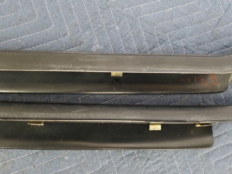 Volvo 240 244 245 Rear Door Sill Scuff Plates L & R Rocker To Carpet Trim #2589E