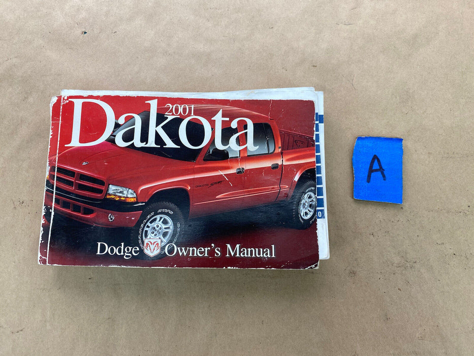 2001 Dodge Dakota Owners Operators Manual Book Pamphlet OEM #2434E