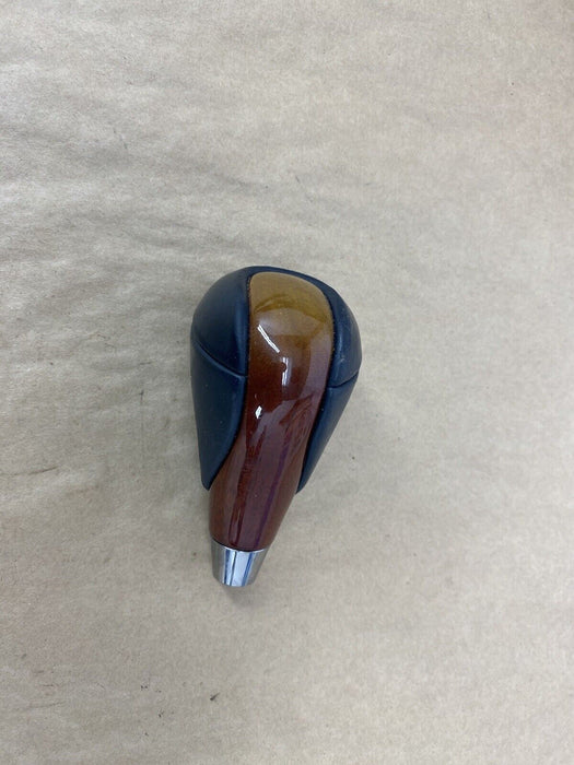 2007-2009 Lexus LS460 LS460L Wood & Black Leather Shift Knob OEM #2747E