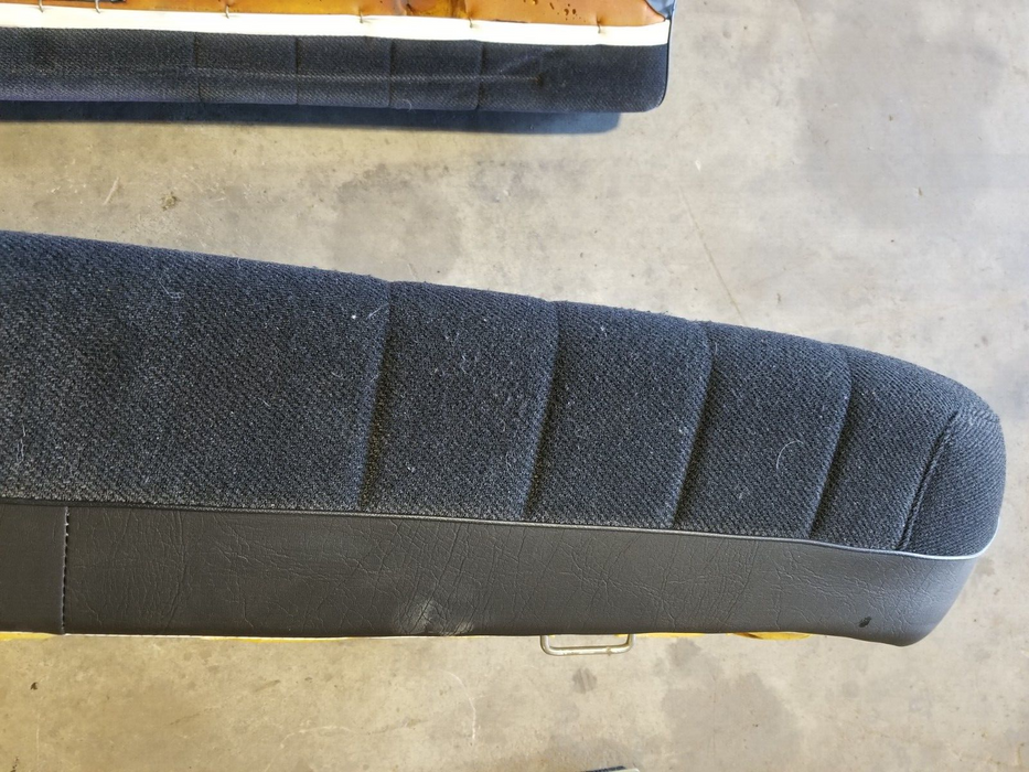 1986-1993 Volvo 240 242 244 Rear Upper & Lower Seat Cushion Set Charcoal #98AN