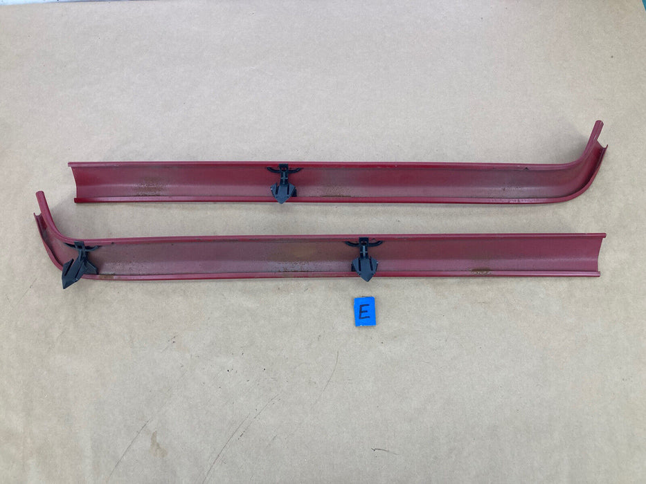 1976-1979 Cadillac Seville Windshield Upper Trim Red Pair Left Right OEM #1830M