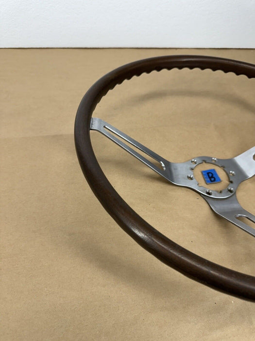 1963-1968 Corvette C2 C3 Walnut Wood Steering Wheel 3 Spoke OEM *NICE* #3237E