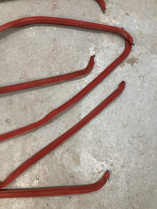 1976-1979 Cadillac Seville Cloth Door Gaskets Weatherstripping Red GM OEM #1860M