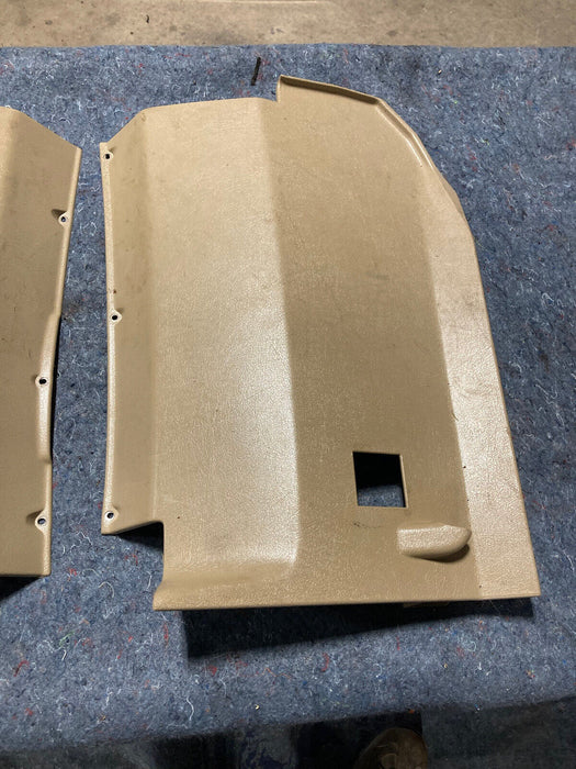 1992-1997 Volvo 850 GLT Under Dash Kick Panel Lower Trim Tan Pair OEM #678M