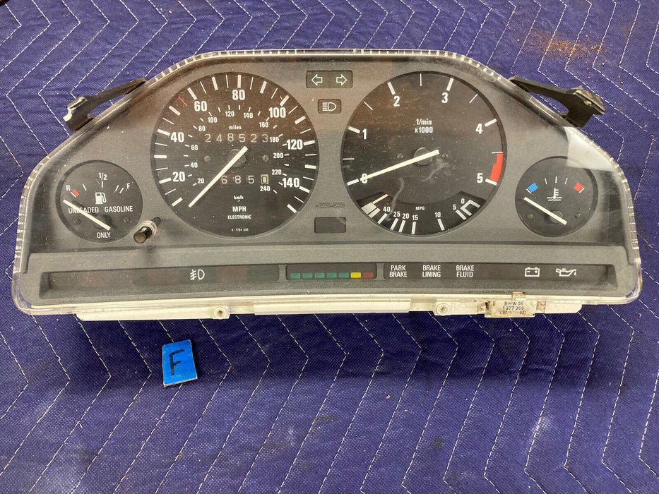 1982-1994 BMW E30 318i 325i Instrument Gauge Cluster Assembly MPH OEM #2475M