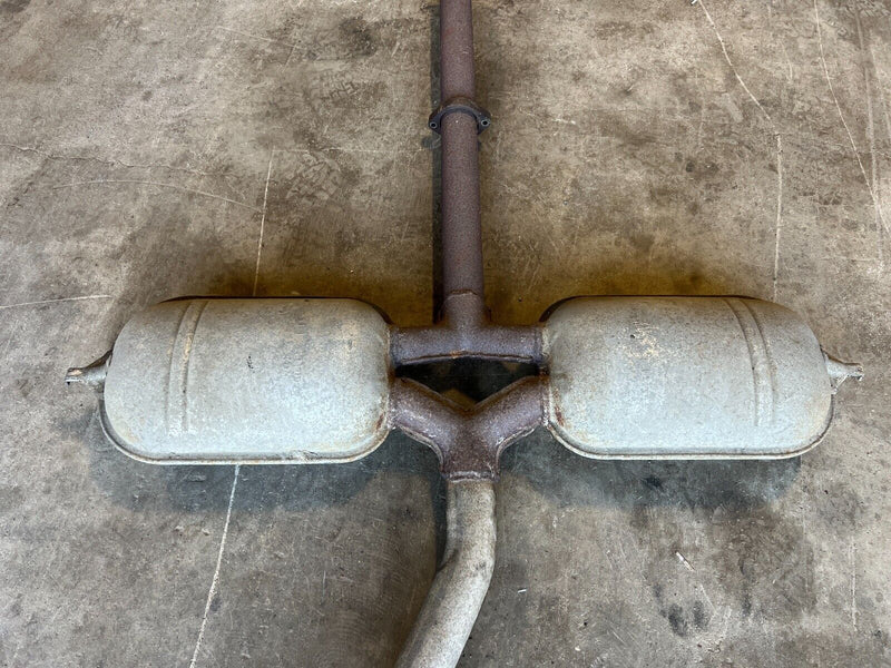 1979-1985 Mercedes 300SD W126 Exhaust System Resonator Muffler Pipe OEM #384EM