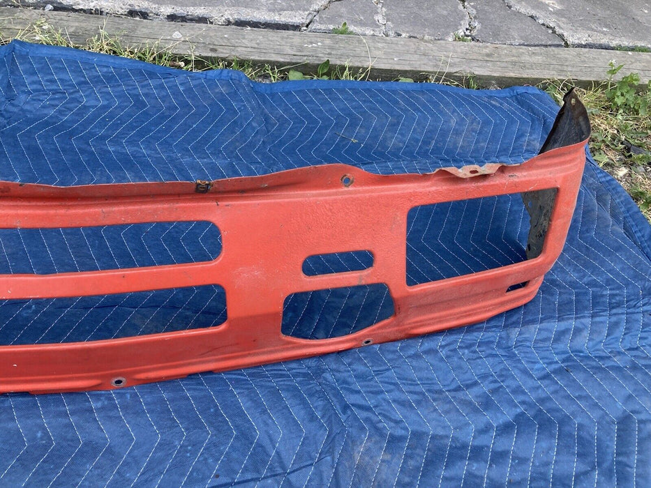 1982-1994 BMW E30 318i 325i Metal Bumper Red Valance Front Grille OEM #2340M