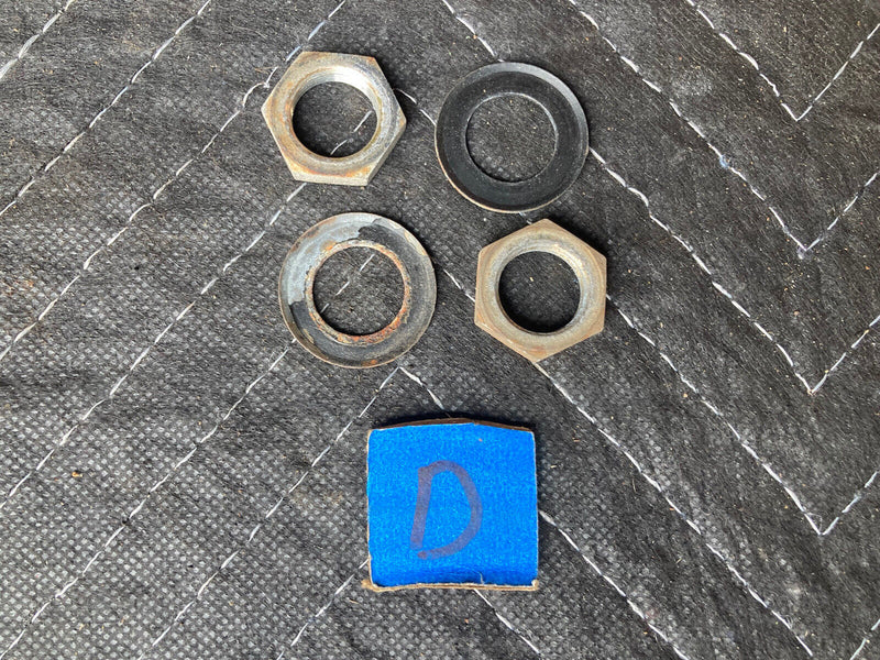 1982-1994 BMW E30 318i 325i Windshield Wiper Arm Nuts Washers Hardware #2310M