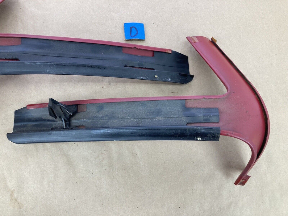 1976-1979 Cadillac Seville Pillar Trim Red Pair A C Left Right OEM #1831M