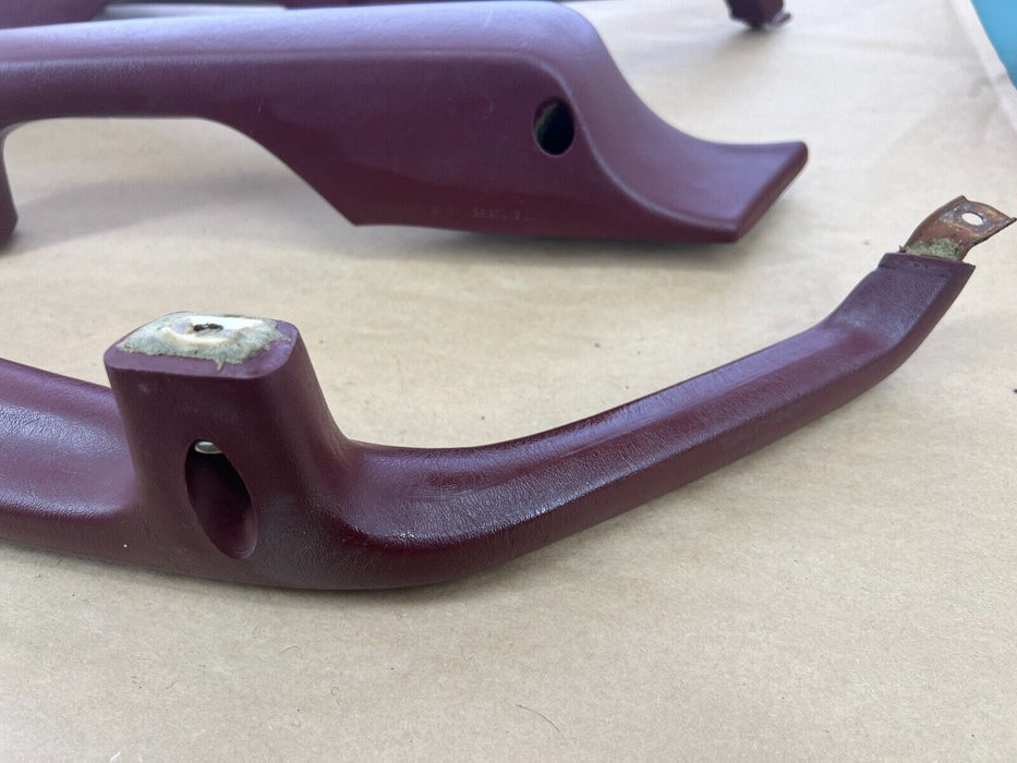 1979-1985 Mercedes 300SD W126 Set L/R Maroon Door Arm Rests 1269701001 OEM#277EM