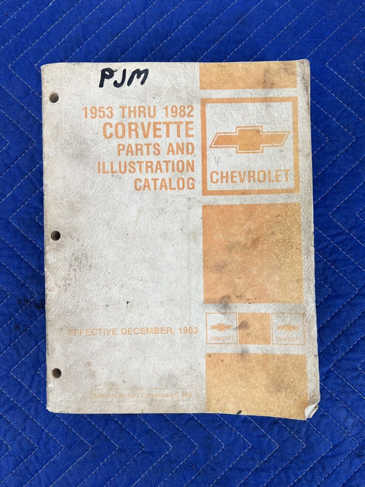 1953 Thru 1982 Corvette Parts & Illustration Catalog GM Chevrolet C2 C3 #3328E