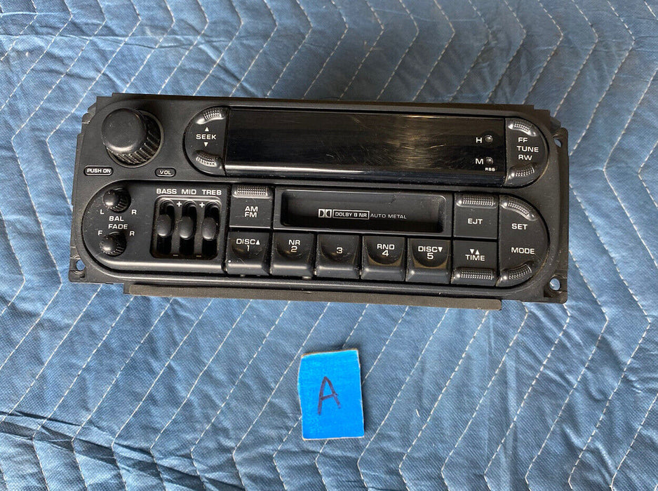 2001-2004 Chrysler 300M Stereo FM AM Radio Head Unit Dolby P56038588AM OEM #9MC