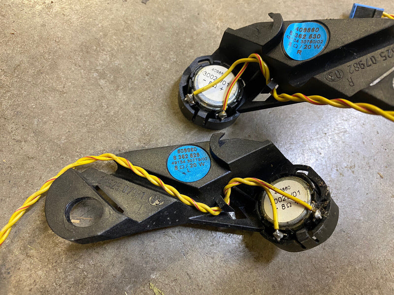 98-03 BMW 5 Series 528i Front Door Tweeters Right & Left 8362529 & 8362530 #82E