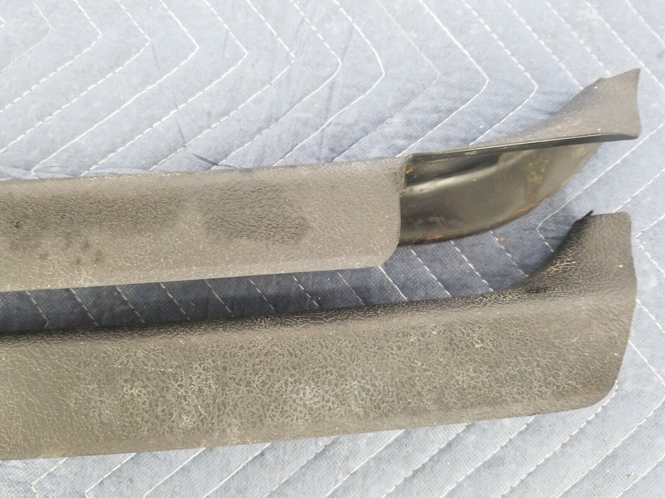 Volvo 240 244 245 Rear Door Sill Scuff Plates L & R Rocker To Carpet Trim #2589E