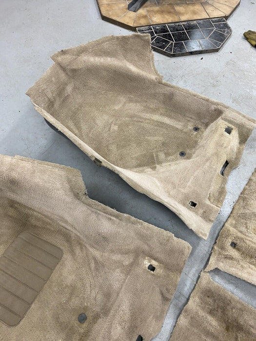 Volvo V70R V70 V70XC 98-00 Front & Rear Molded Carpet Set Tan Beige OEM #975E