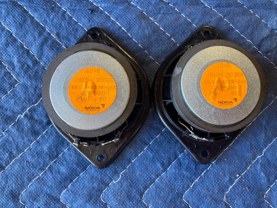 1986-1994 BMW 7 Series E32 Door Left Right Speakers 49104 30065 Nokia OEM #1003M