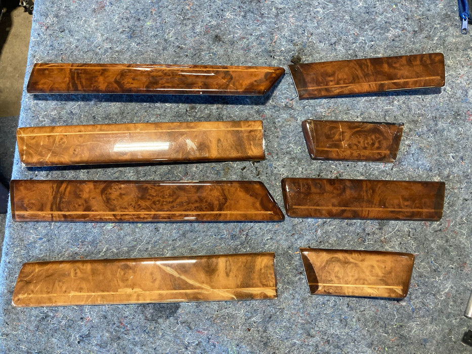 1986-1994 BMW 7 Series E32 Door Trim Wood Set Veneer Settimana OEM #839M