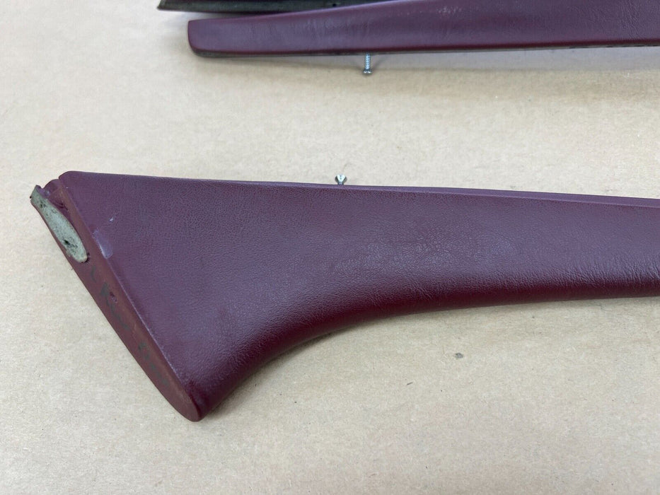 1979-1985 Mercedes 300SD W126 Set of Front Rear L + R Maroon Door Trim OEM#275EM