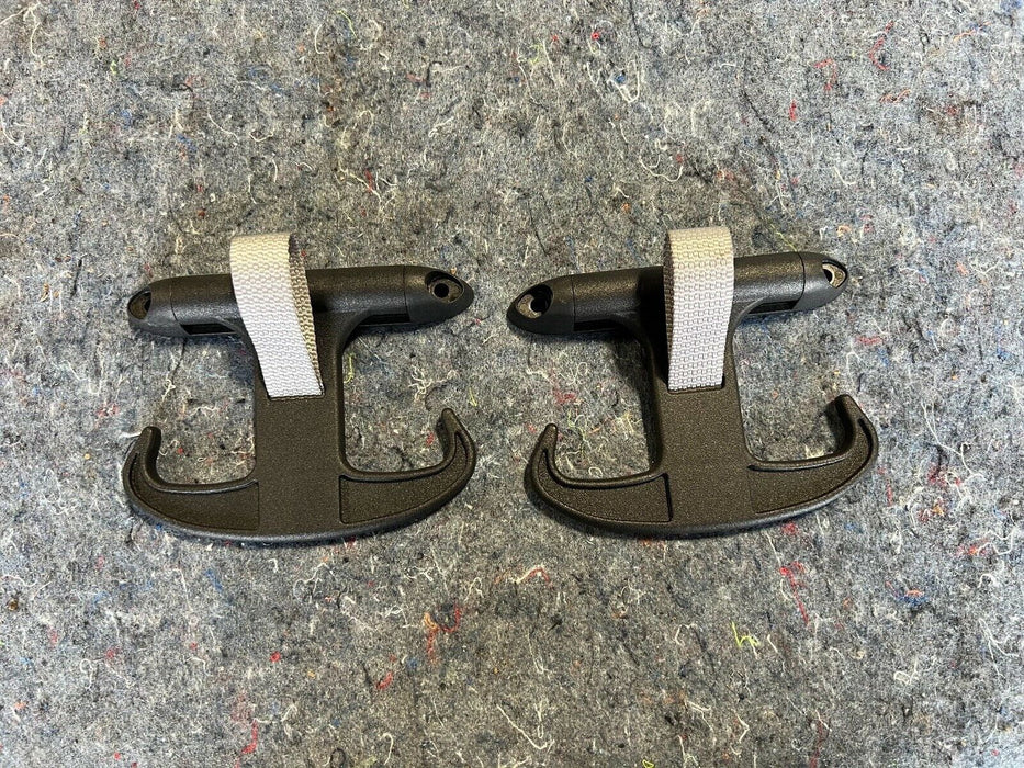 02-08 Audi A4 B6 Sedan Pair Grocery Cargo Hangers Hooks Rear Trunk OEM #180EM