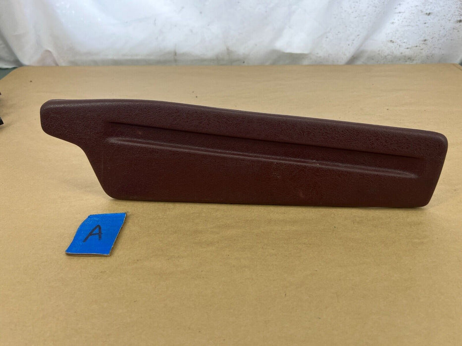 1979-1985 Mercedes 300SD W126 Driver Maroon Seat Track Trim 1269190720 OEM#266EM