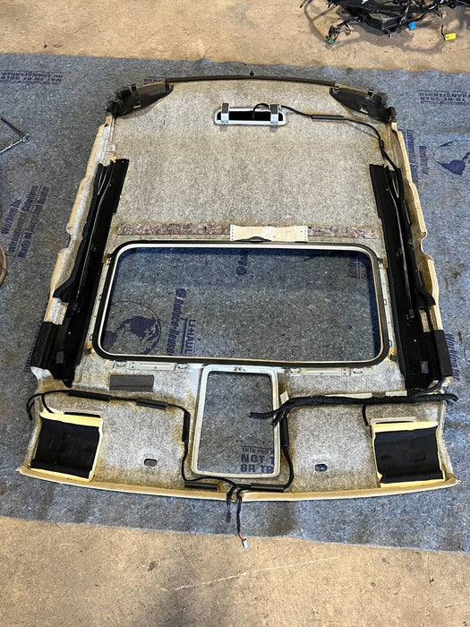 02-08 Audi A4 B6 Sedan Interior Trim Tan Torrone Head Liner Roof Lining OE#218EM