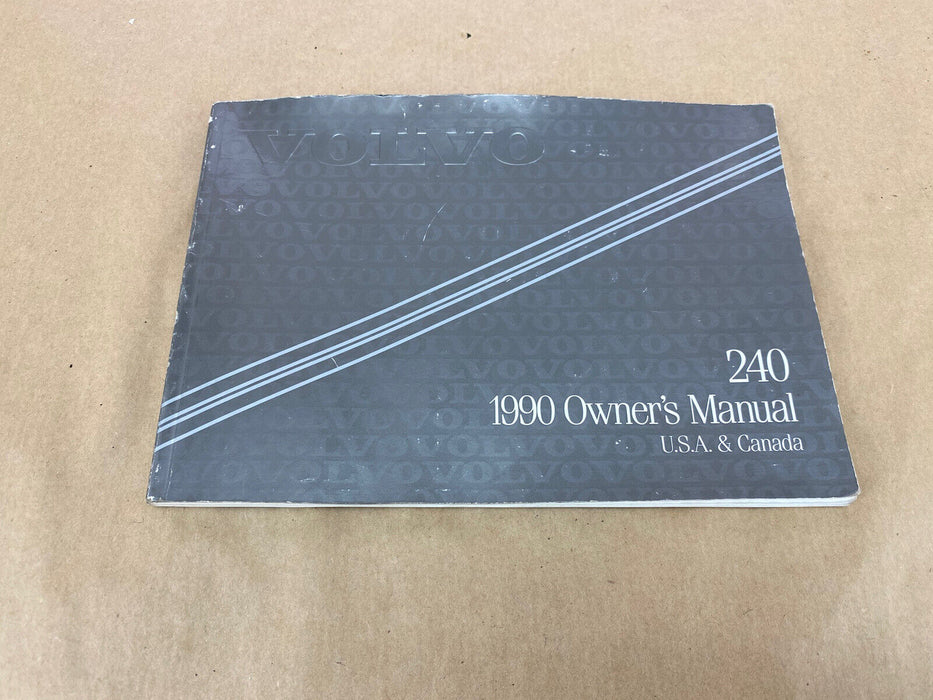 1990 Volvo 240 242 244 245 Owners Manual Book Booklet OEM #2505E