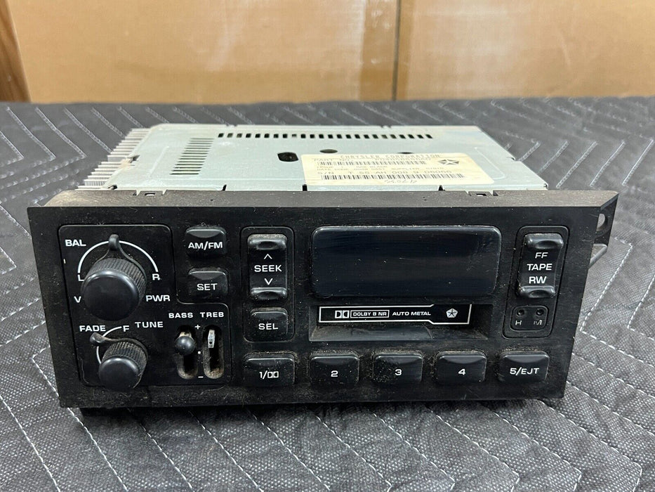 1998-2001 Dodge Ram 1500 AM/FM Radio Cassette Tape Stereo P04858556AD OEM #724EM