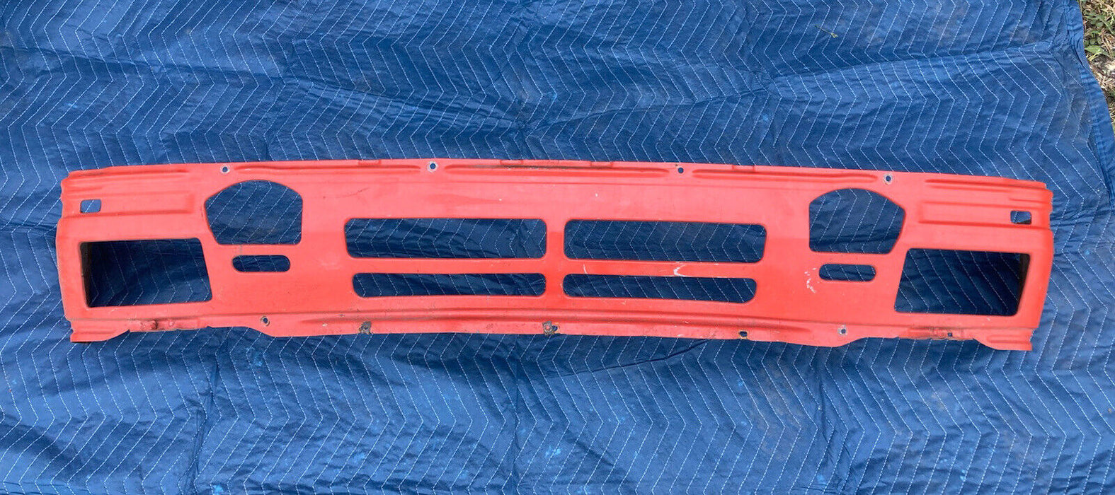 1982-1994 BMW E30 318i 325i Metal Bumper Red Valance Front Grille OEM #2340M