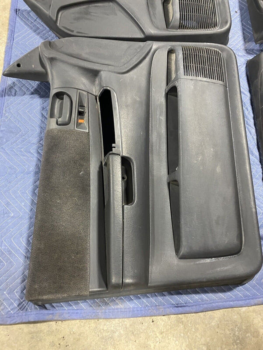 2001-2004 Dodge Dakota Front & Rear Door Card Panel Set Dark Gray L R OEM #2469E