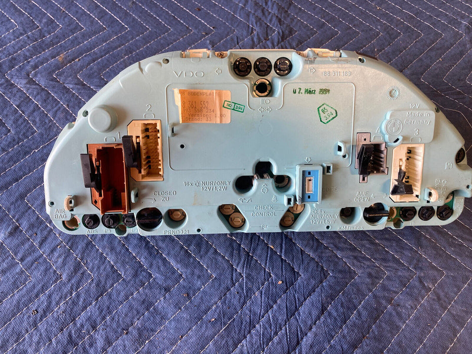 1986-1994 BMW 7 Series E32 Gauge Instrument Cluster 88 311189 OEM #991M