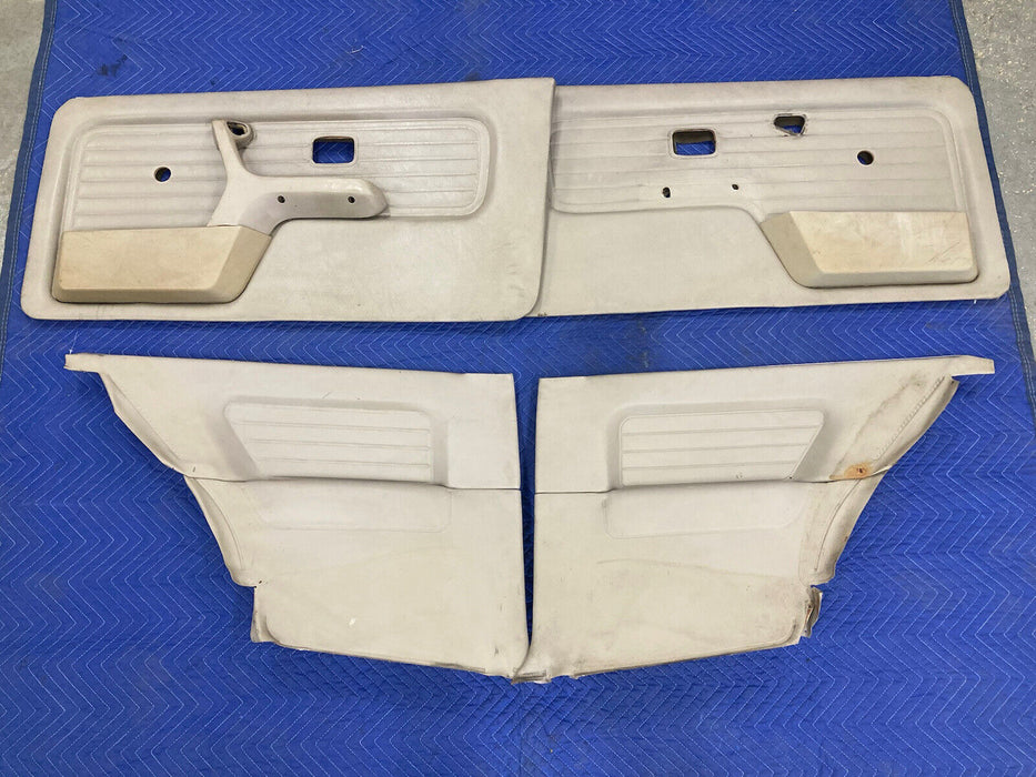 1982-1994 BMW E30 318i 325i Door Cards Front Rear Sedan Tan Set Of 4 OEM #2507M