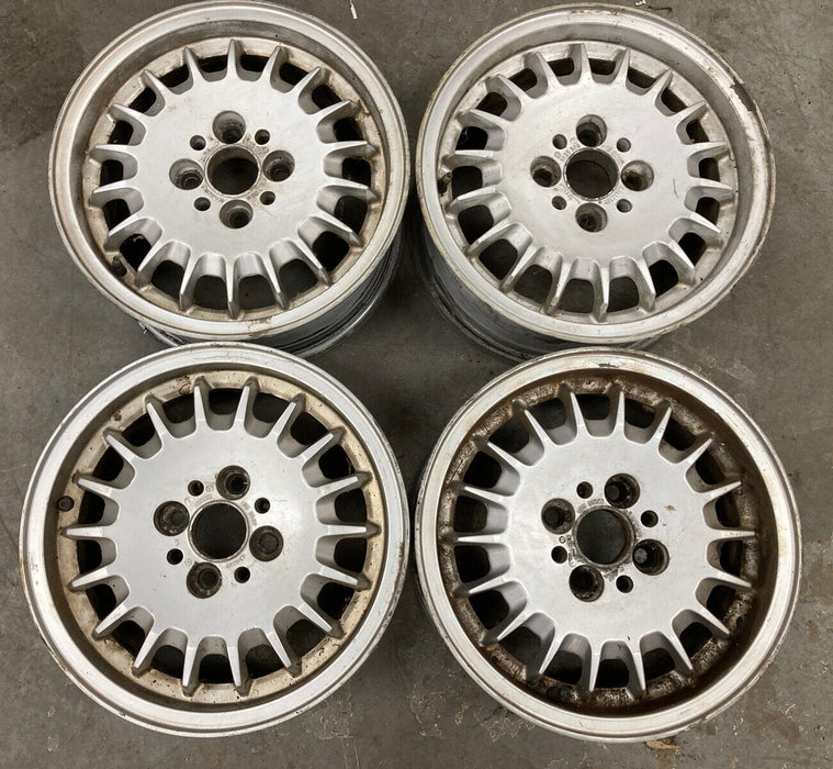 1982-1994 BMW E30 318i 325i Rims Set Of 4 1125688 6Jx14H2 E35 Mag OEM #2501M